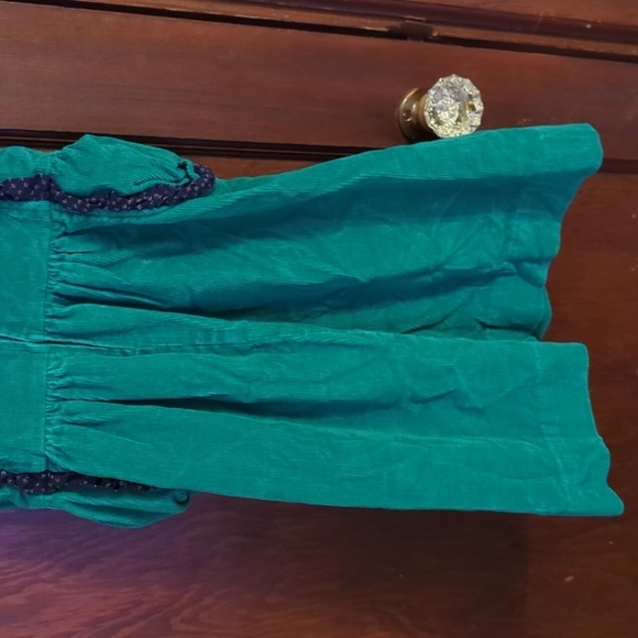 Melissa Jackson Green & Blue Vintage Made in the USA Corduroy Dress Size 6 - Picture 8 of 8